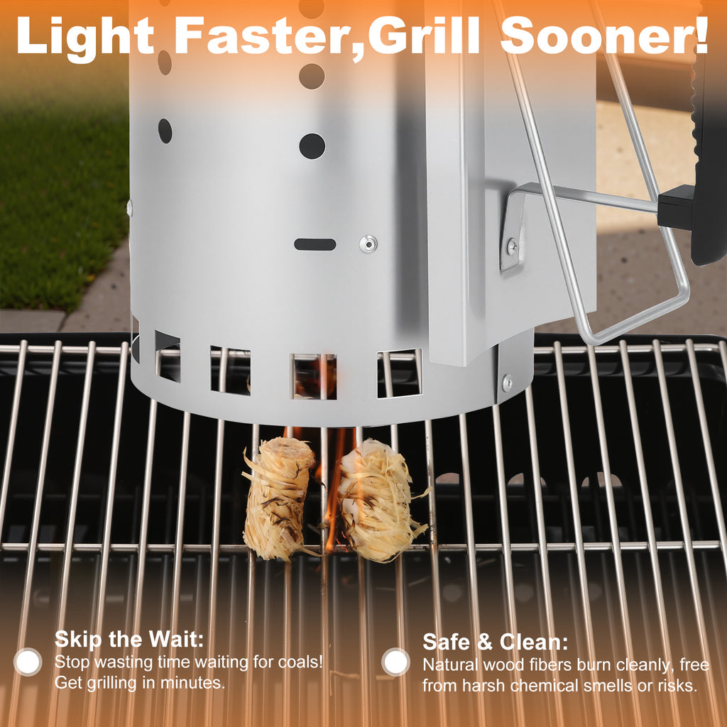 laraVist Chimney Starters, Natural Fire Starters 24 Count