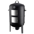 laraVist 20 Inch Charcoal Vertical Smoker Grill with Adjustable Vents