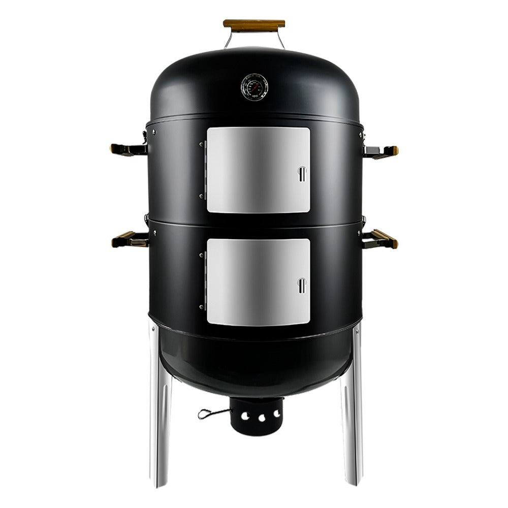 laraVist 20.5 Inch BBQ Smoker and Grill Combo for Outdoor Cooking